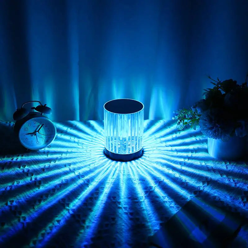 16 Color Changing LED Crystal Table Lamp for Any Room