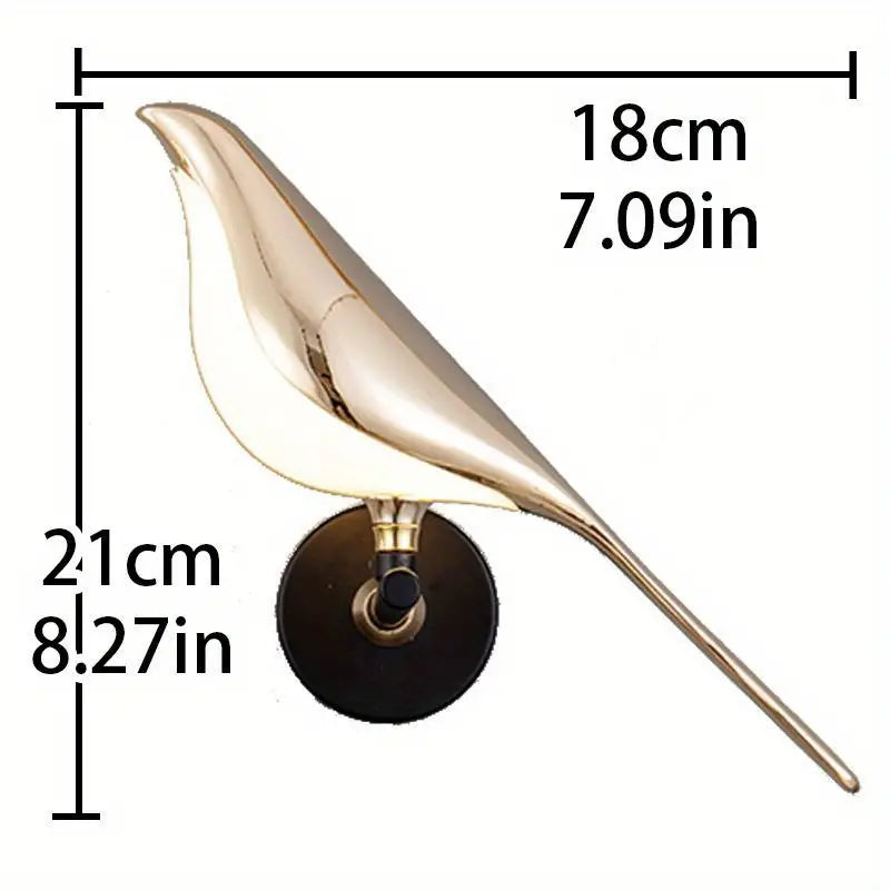 Modern Magpie LED Wall Lamp for Bedroom Decor