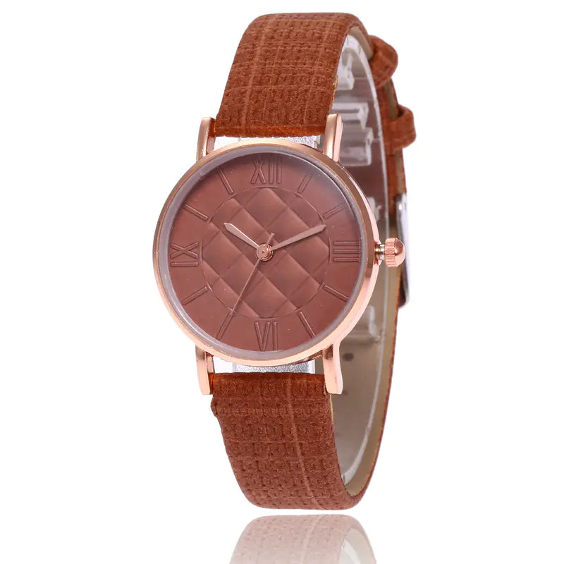 Casual Women's Quartz Watch with Roman Numerals