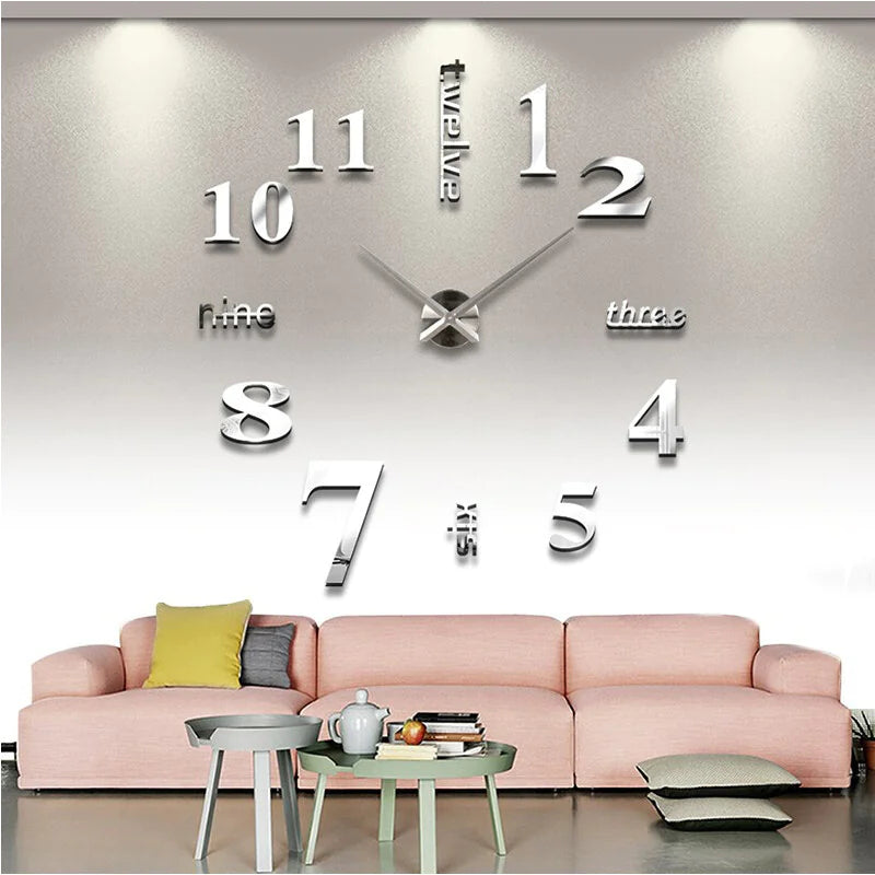 Creative Acrylic Mirror Wall Clock
