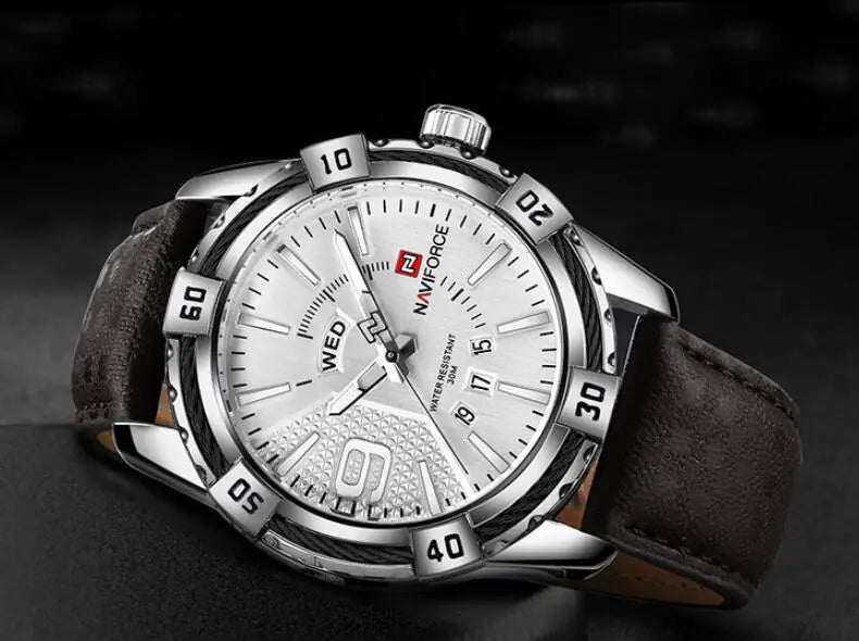 Men's Quartz Watch - Stylish Weekly Design