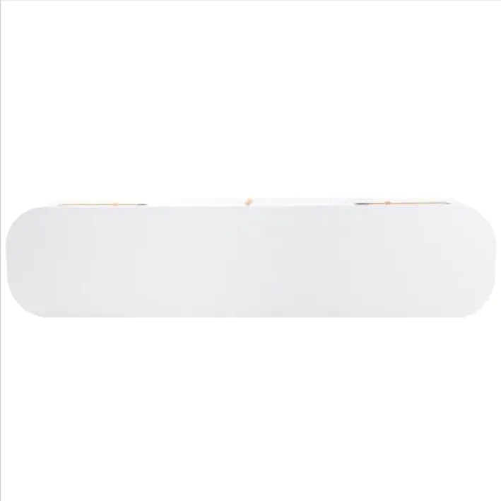 Rattan TV Stand For TVs Up To 75'', Modern Farmhouse Media Console, Entertainment Center With Solid Wood Legs, TV Cabinet For Living Room,Home Theatre