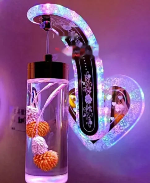 Oval Acrylic Crystal Hanging Wall Lamp