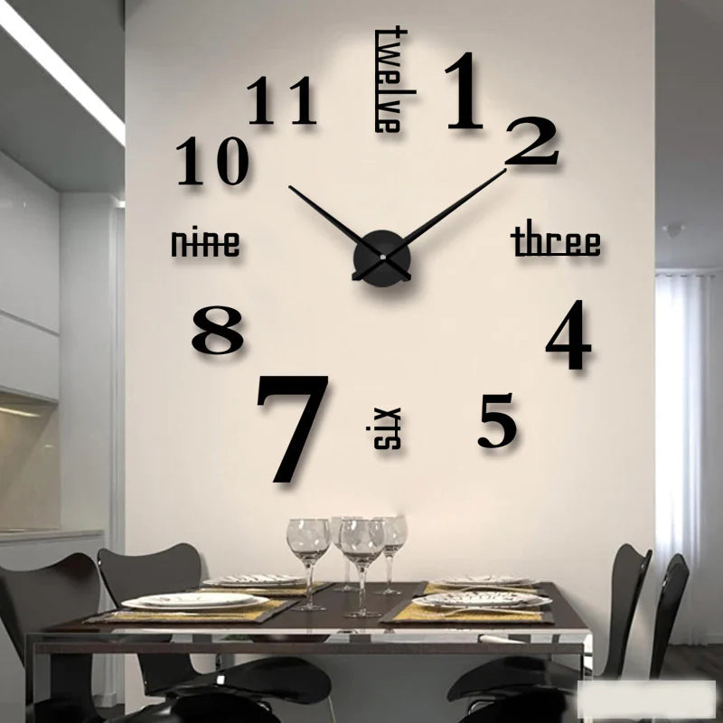 Creative Acrylic Mirror Wall Clock