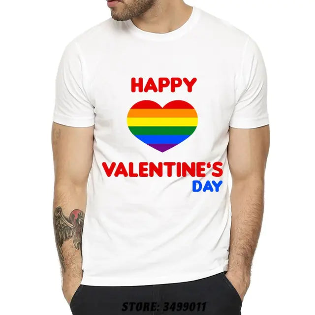 Premium Cotton LGBT Rainbow Graphic T-Shirt for Adults