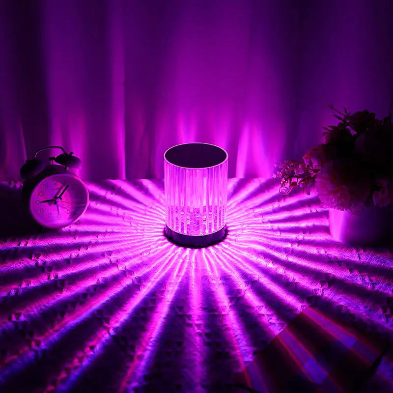 16 Color Changing LED Crystal Table Lamp for Any Room