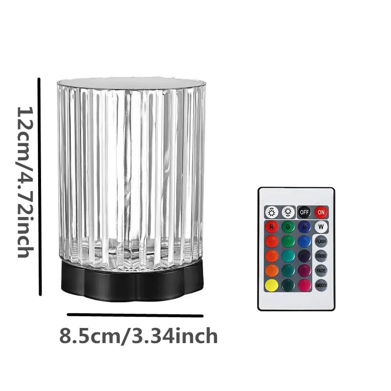 16 Color Changing LED Crystal Table Lamp for Any Room