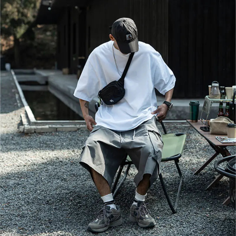 Men's Oversized Short Sleeve Solid Color T-Shirt