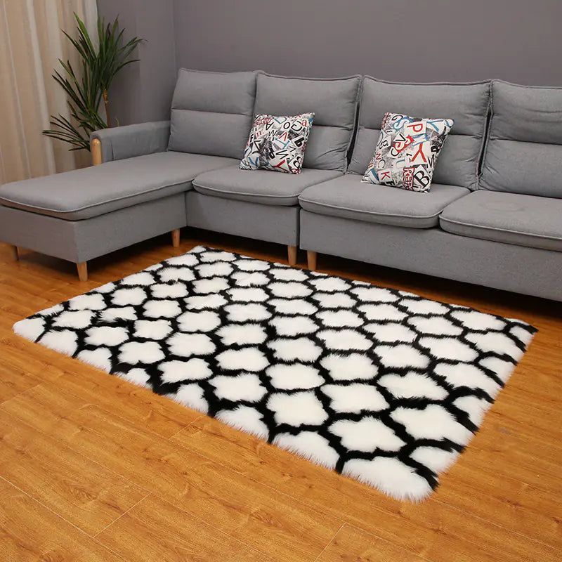 Soft Shaggy Carpet for Living Room Home Decor 19.6x31.5in
