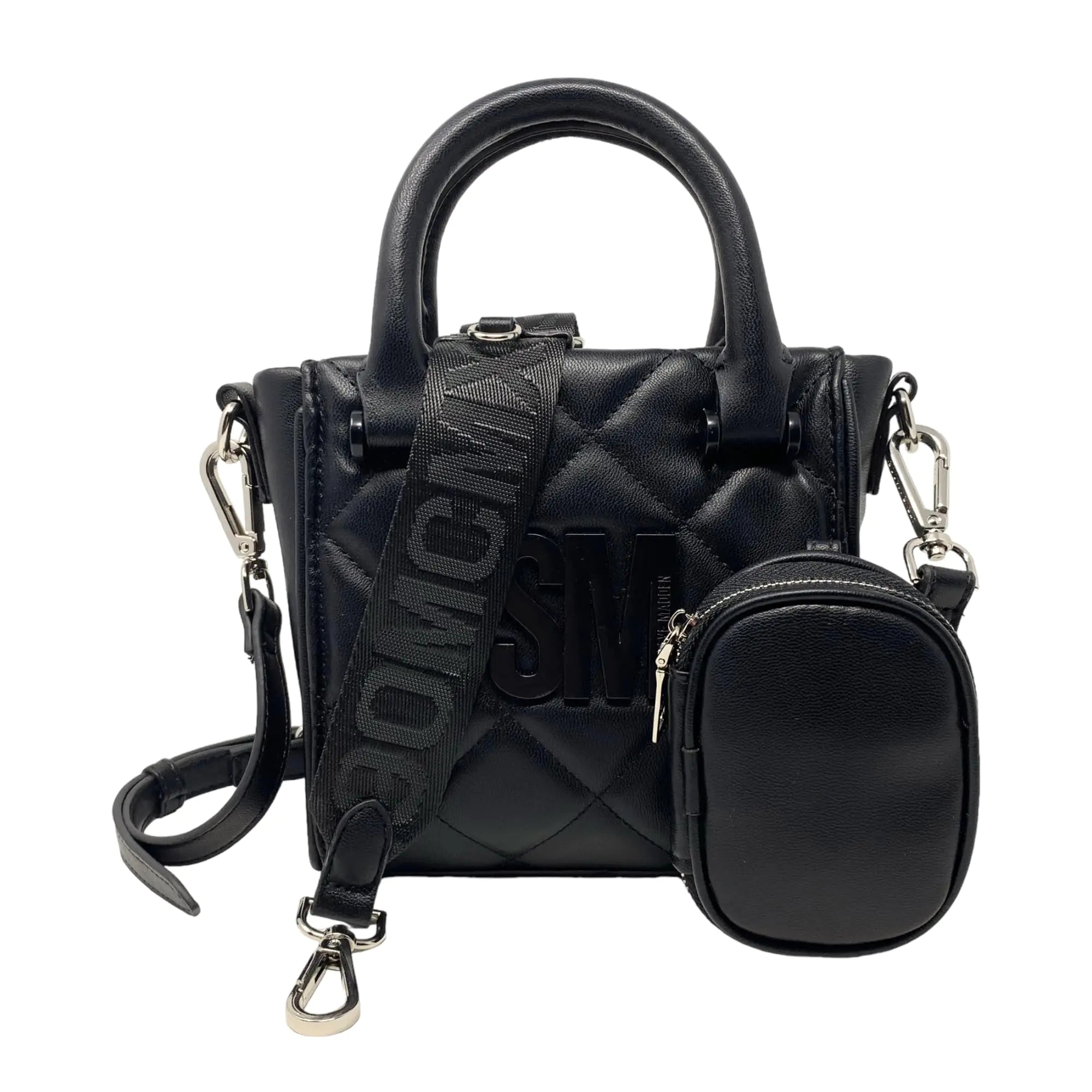 Steve Madden BBABI Quilted Top Handle Crossbody Nutshell