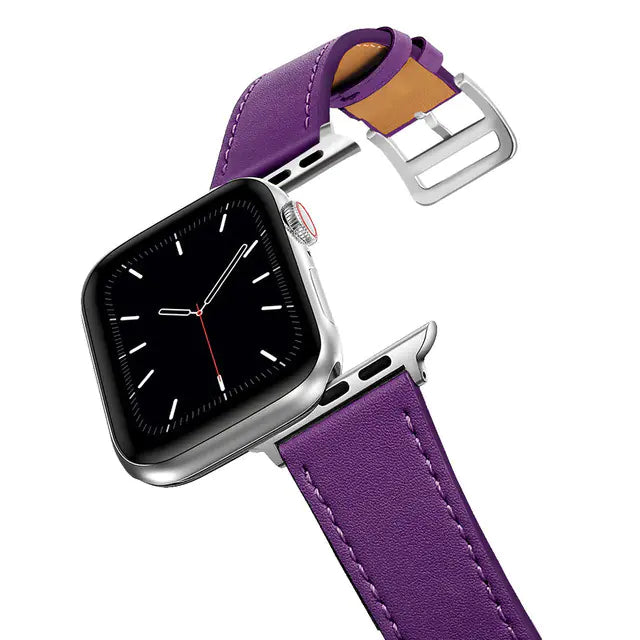 Apple Watch 9 Hermes Leather Band for iWatch 8