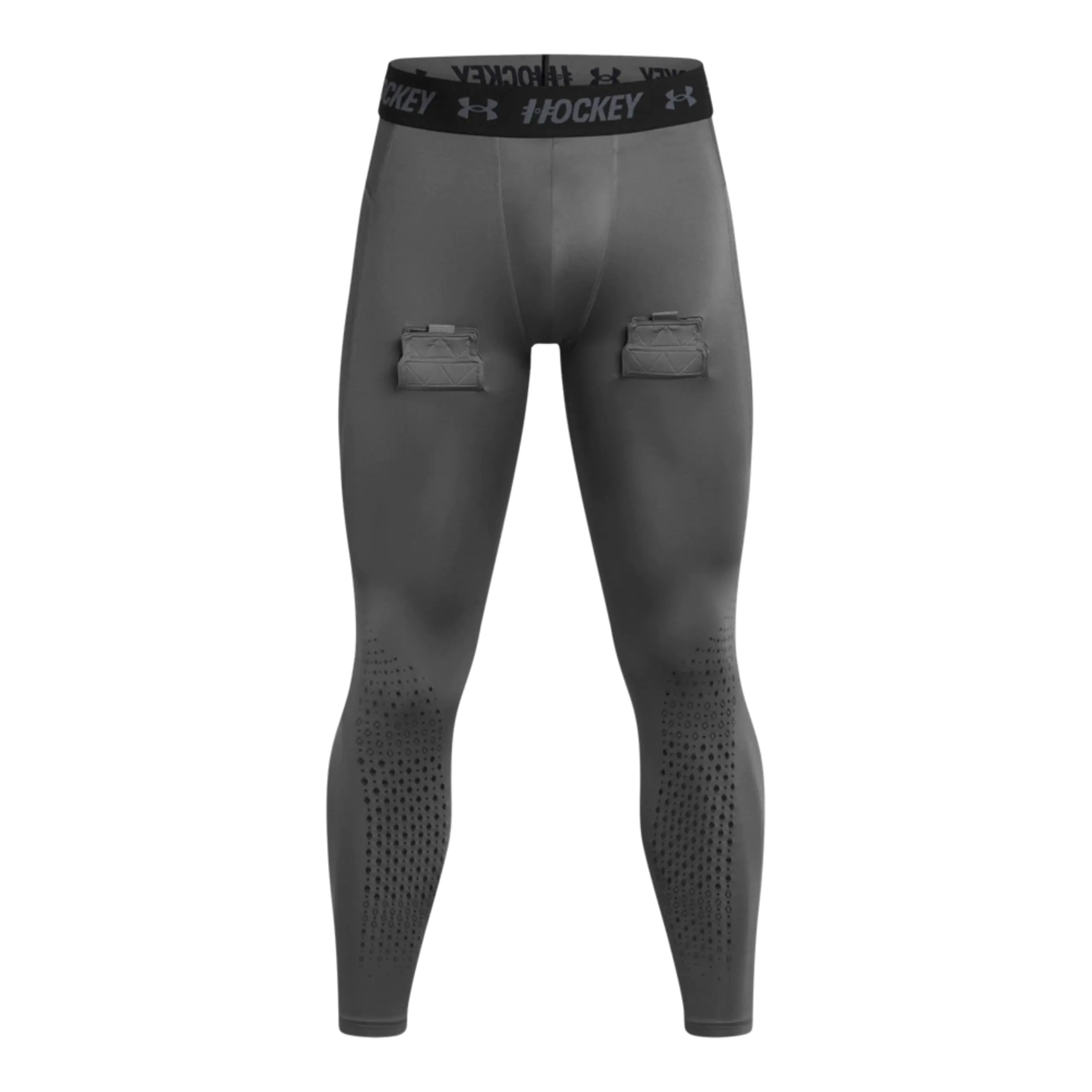 Under Armour Mens Hockey Compression Leggings (025) Castlerock / / Black Small