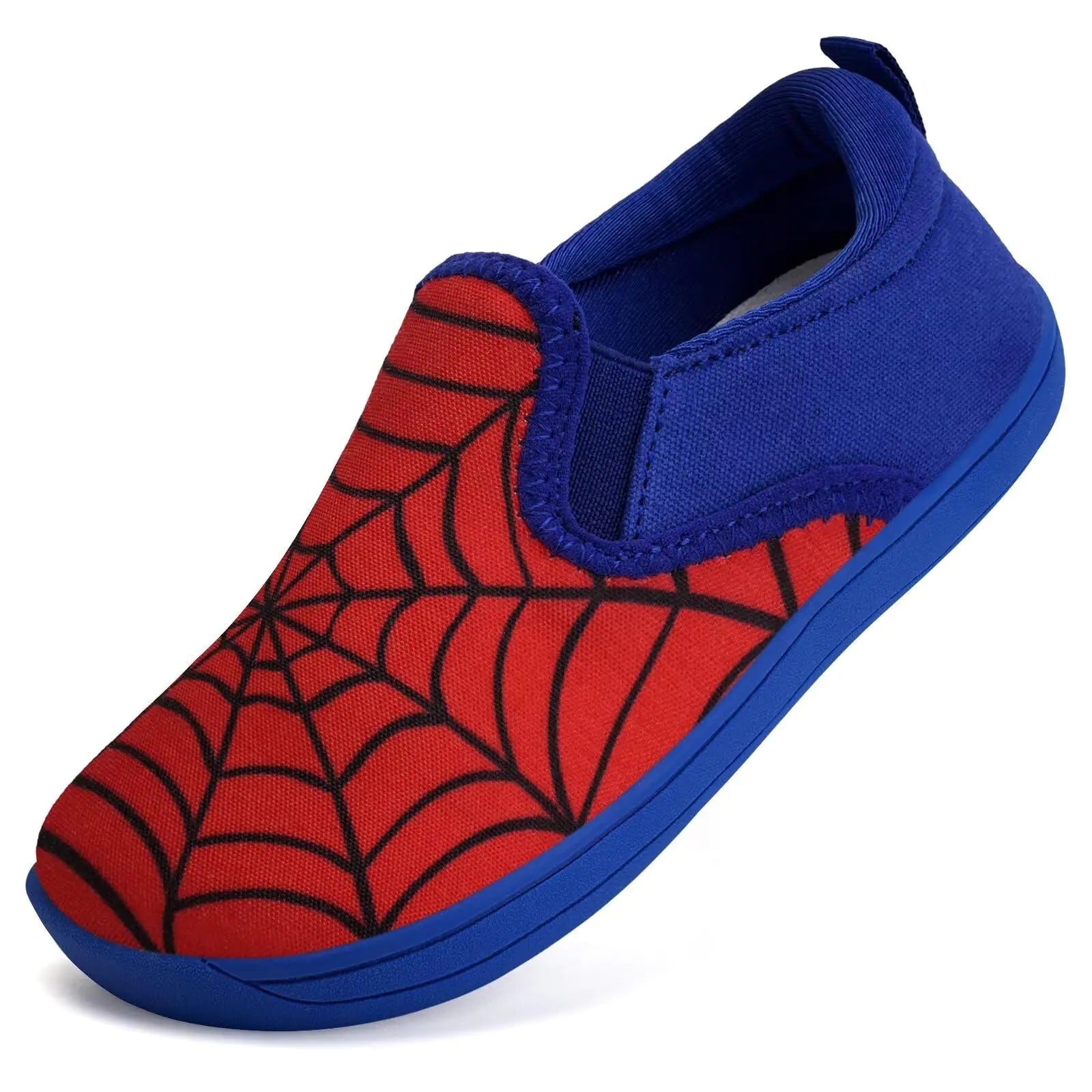 WateLves Toddler Little Kid Wide Barefoot Shoes Boys Girls Minimalist Slip On Sneakers Canvas Walking Shoes Fit Naturally Zero Drop Sole(DQ437/Web24)