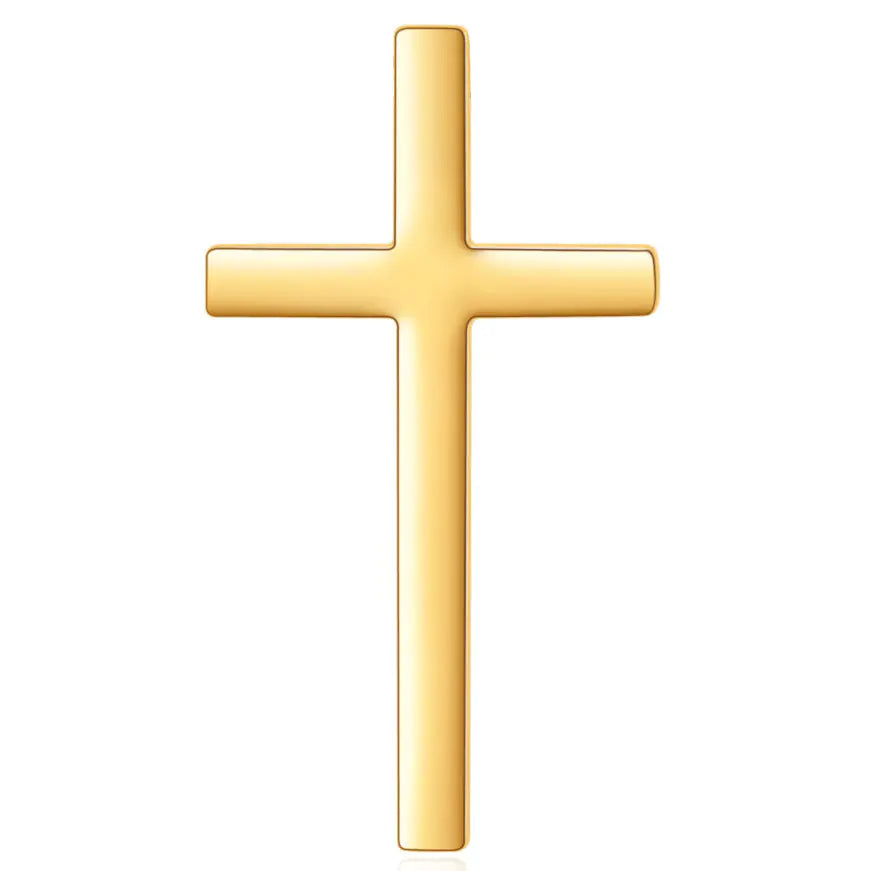 Minimalist Titanium Steel Cross Pendant Necklace for Women