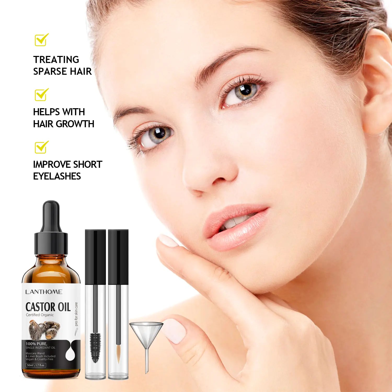 Lanthome Castor Oil Eyelash Serum 50ml