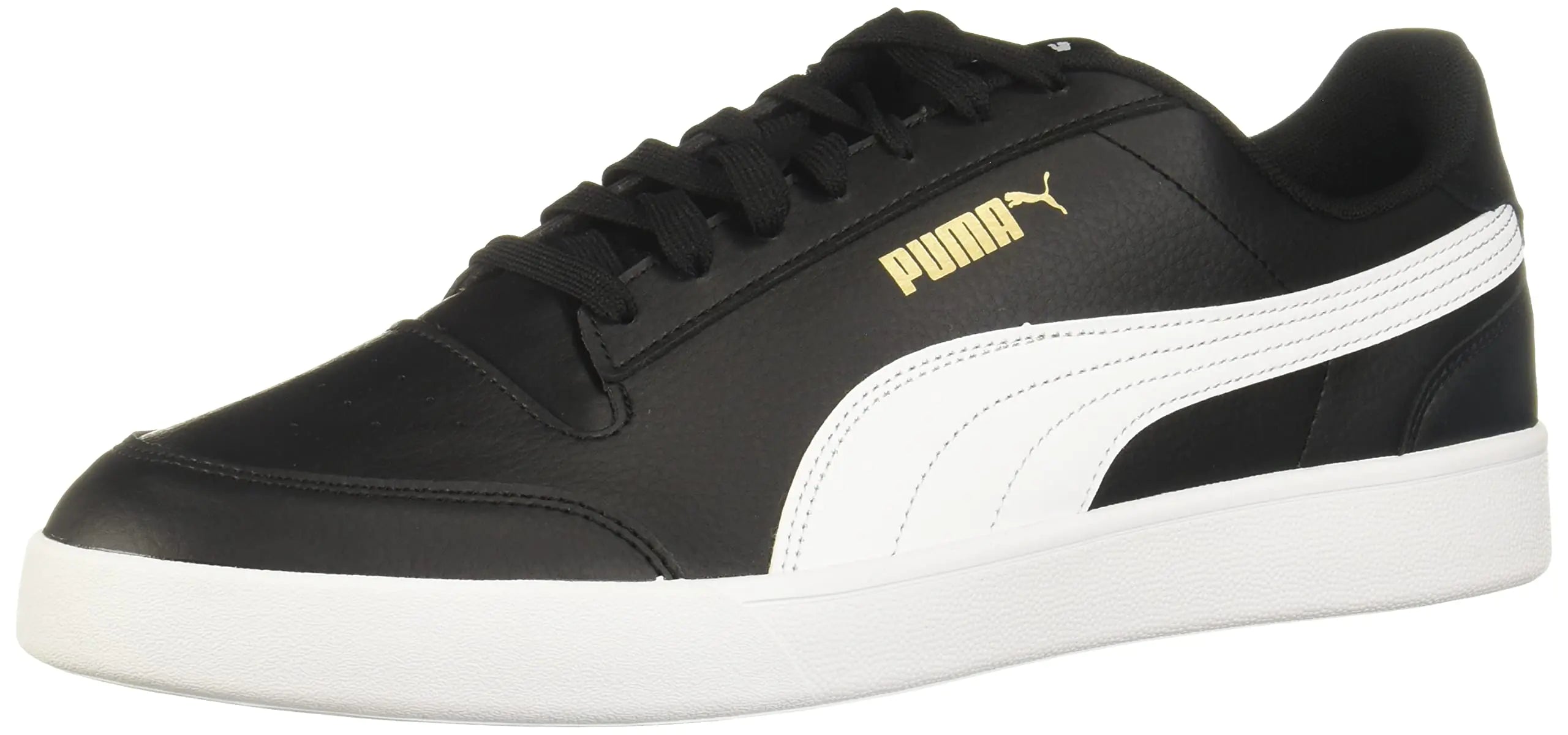 PUMA Mens Shuffle Sneaker PUMA Mens Black-PUMA Mens White-PUMA Mens Team Gold 8