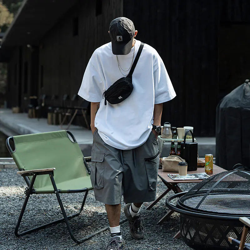 Men's Oversized Short Sleeve Solid Color T-Shirt