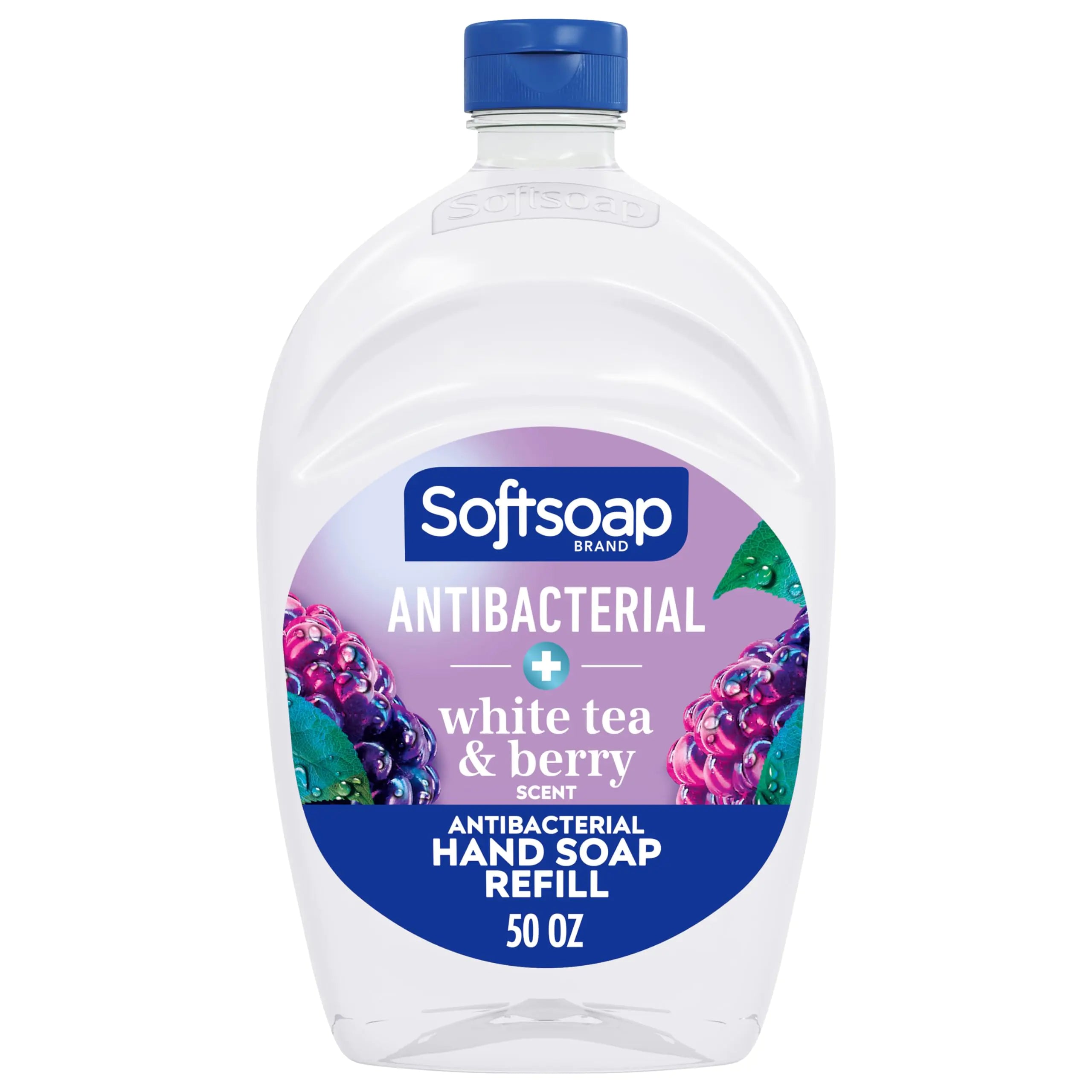 Softsoap Antibacterial Liquid Hand Soap Refill White Tea and Berry Fusion 1.47 Liter