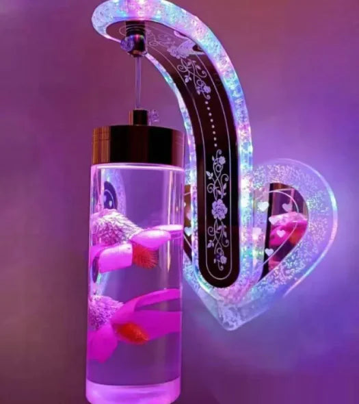 Oval Acrylic Crystal Hanging Wall Lamp