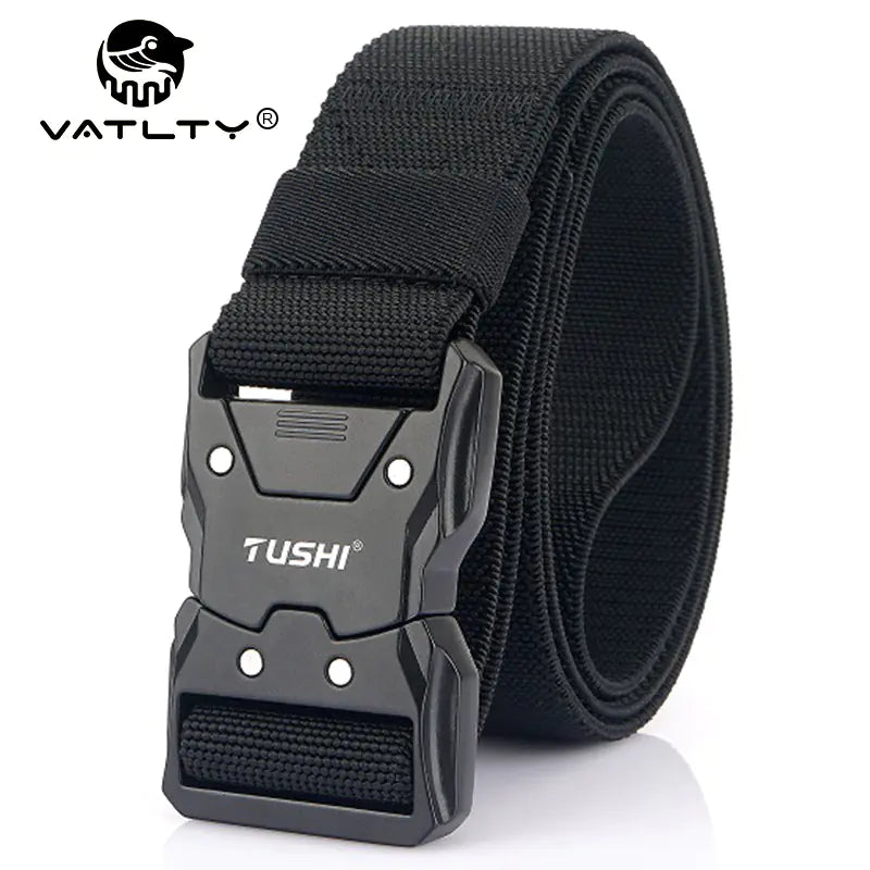 Unisex Tactical Belt with Quick Release Alloy Buckle
