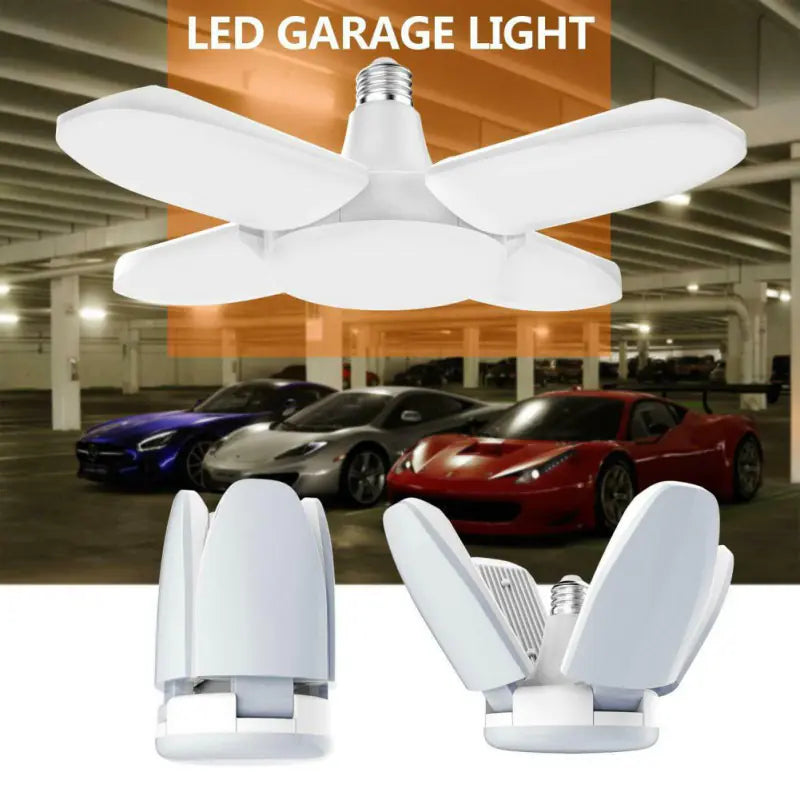 Foldable LED Garage Light - Transformable UFO Design
