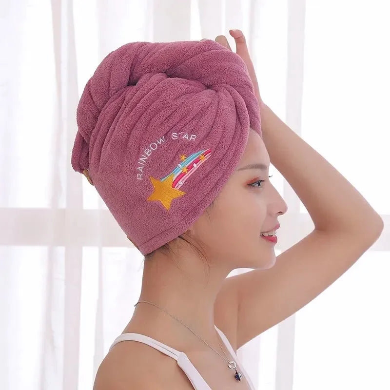 Magic Microfiber Shower Cap for Quick Drying Hair