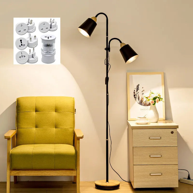 Double Head Floor Lamp Living Room Bedroom Bedside