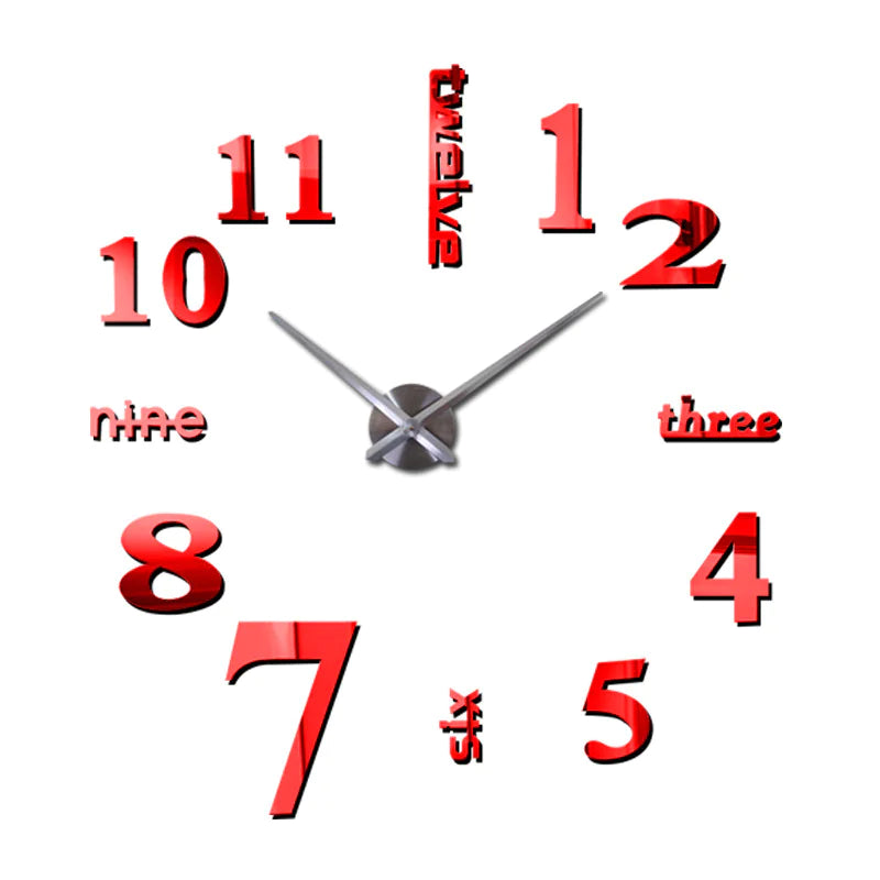 Creative Acrylic Mirror Wall Clock