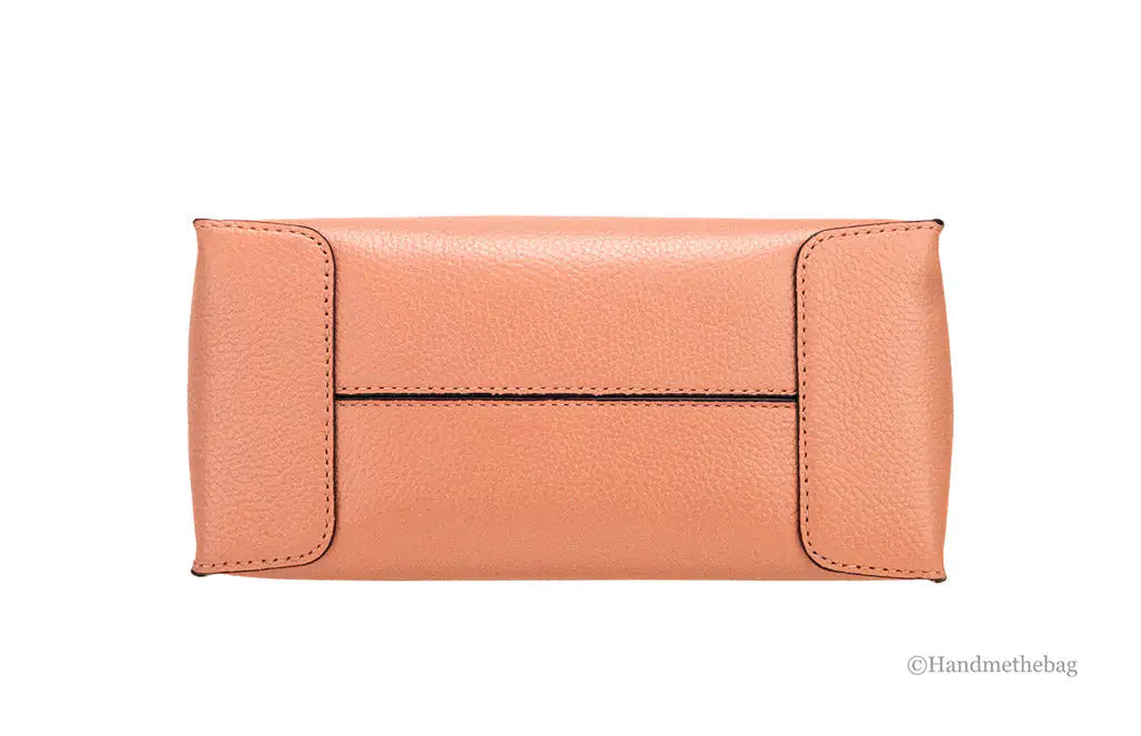 Michael Kors Mercer Medium Sherbet Leather Messenger Crossbody Bag