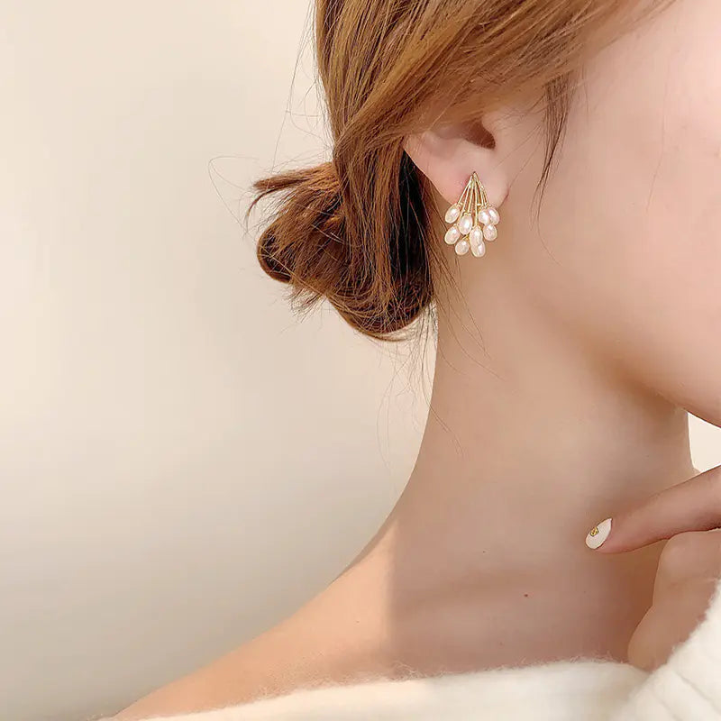 Korean Stylish Pearl Earrings for Women