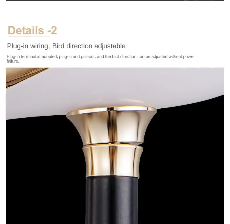 Modern Magpie LED Wall Lamp for Bedroom Decor