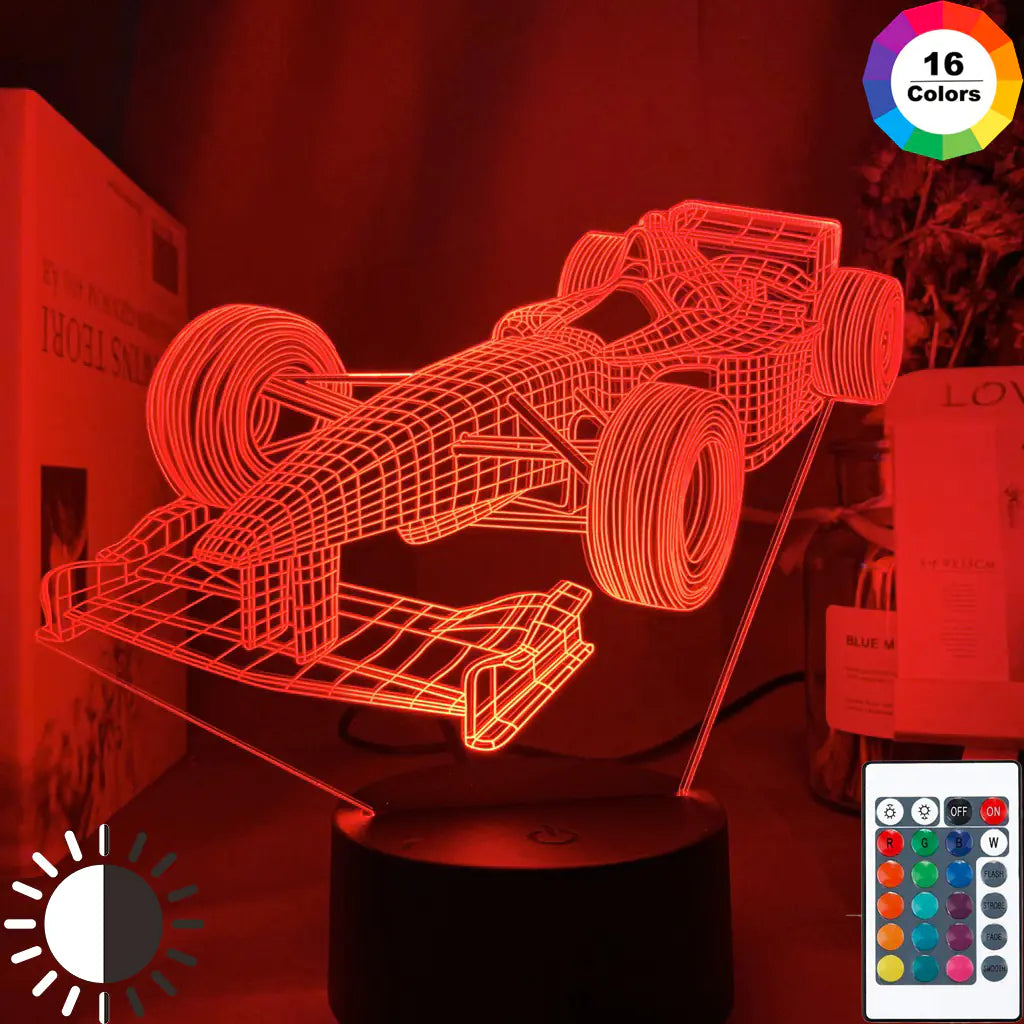 Colorful Touch Control LED 3D Visual Lamp Gift