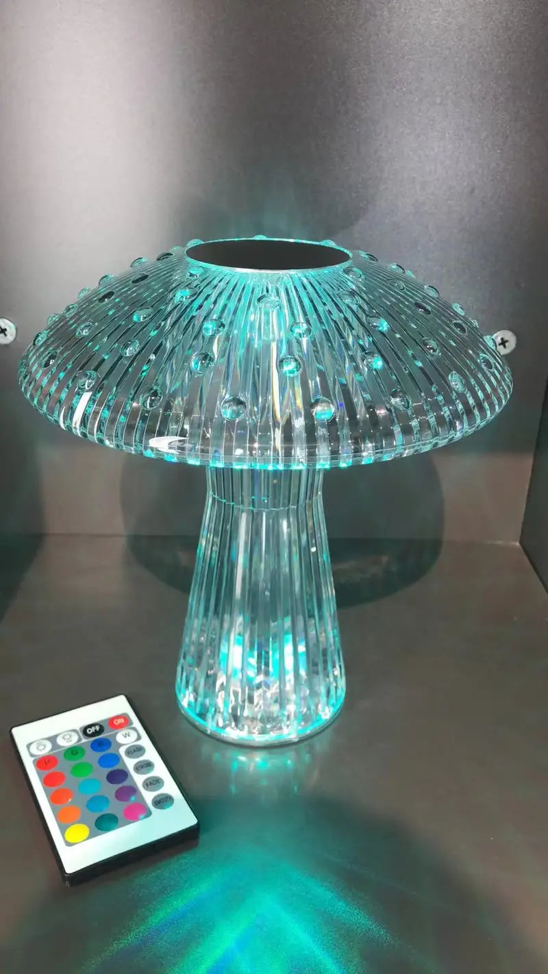 16-Color Touch Remote Control USB Crystal Table Lamp