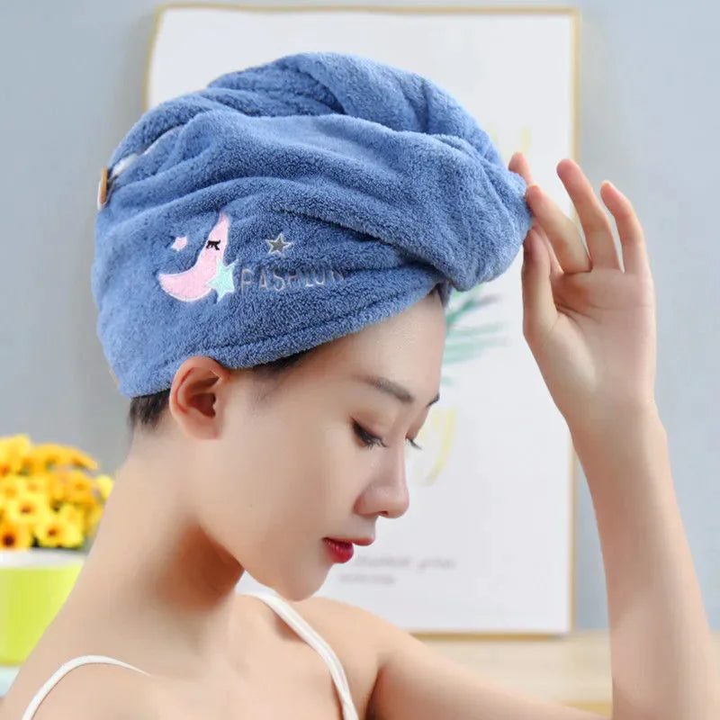 Magic Microfiber Shower Cap for Quick Drying Hair