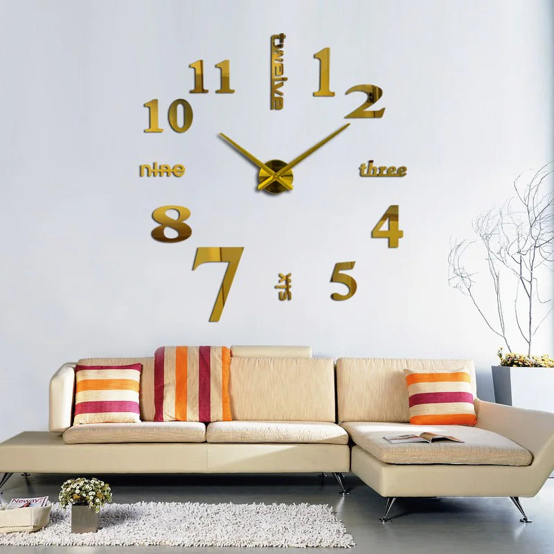 Creative Acrylic Mirror Wall Clock