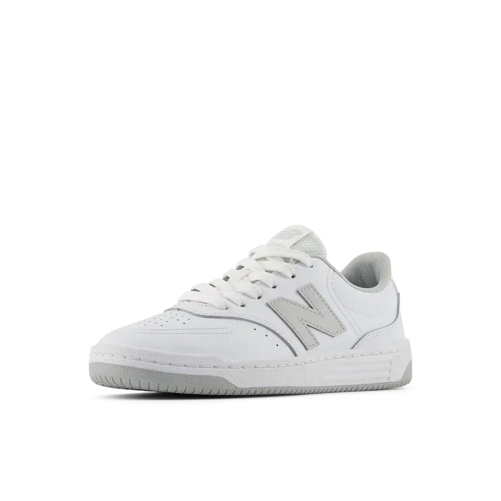 New Balance BB80 V1 Lace-Up Sneaker White/Brighton Grey 12 US Unisex Little Kid