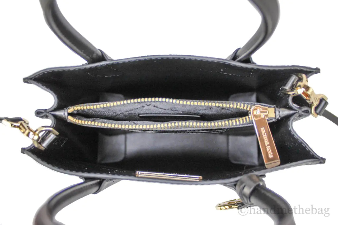 Michael Kors Mercer Medium Black Convertible Messenger Crossbody Bag