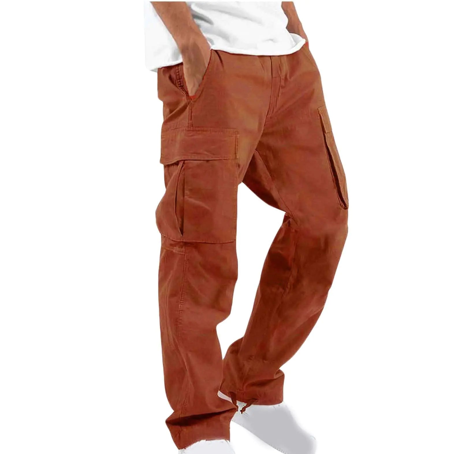 Work Pants for Men Construction Flex Ripstop Tactical Joggers Lightweight Hiking Cargo Trousers with Pockets