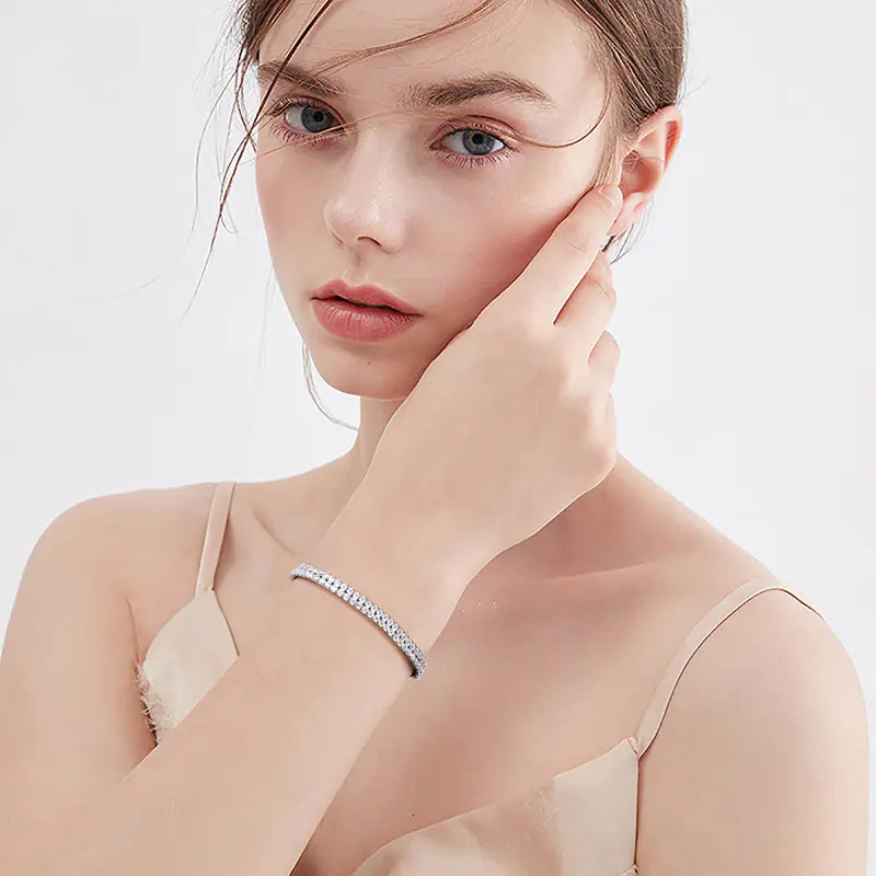 Sterling Silver Bracelet for Women's Fashion Temperament