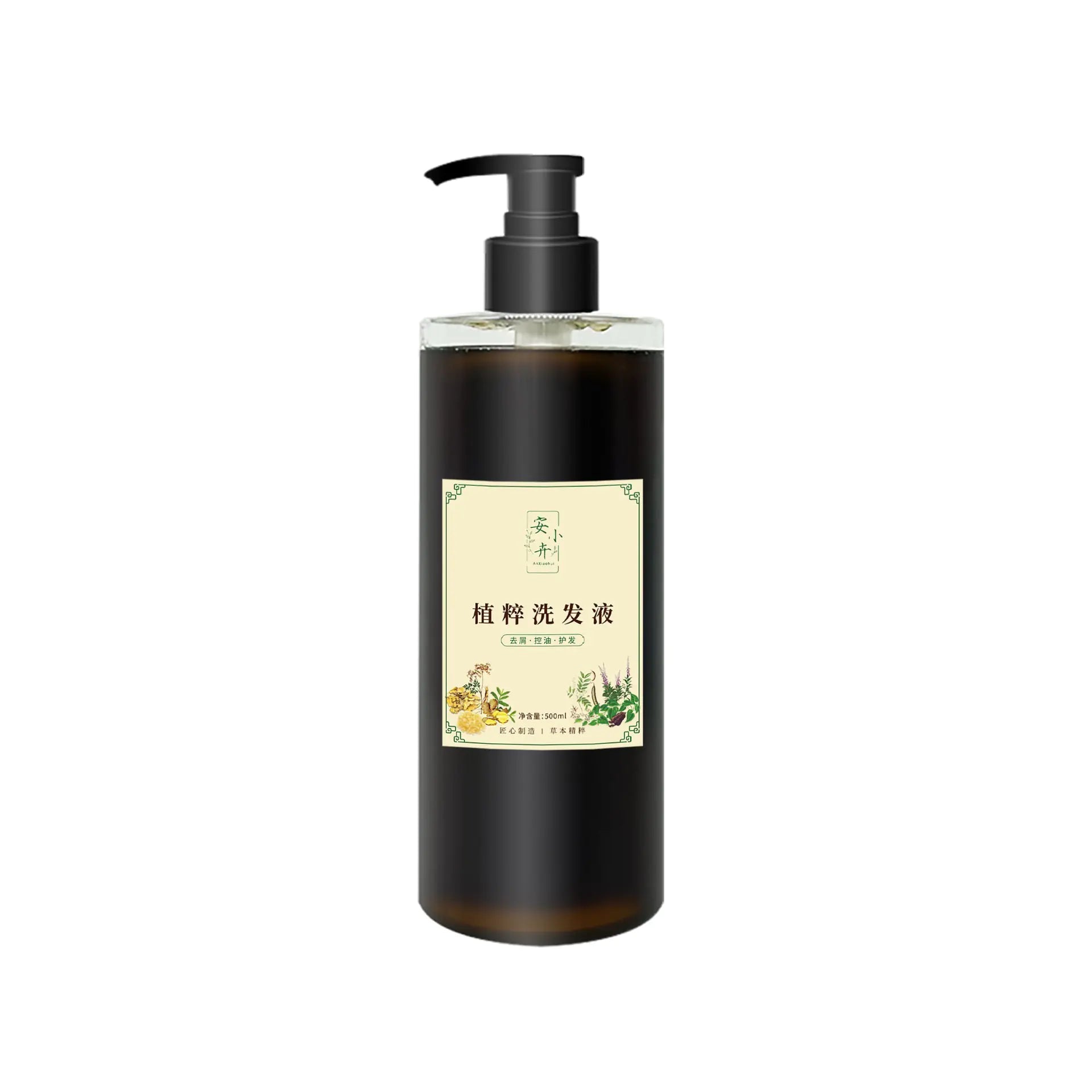 Herbal Shampoo with Natural Ingredients and No Silicone