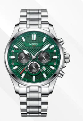 Multifunctional Waterproof Quartz Men's Watch with Three Eyes