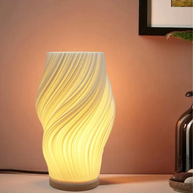 Modern Minimalist 3D Printed Bedside Table Lamp