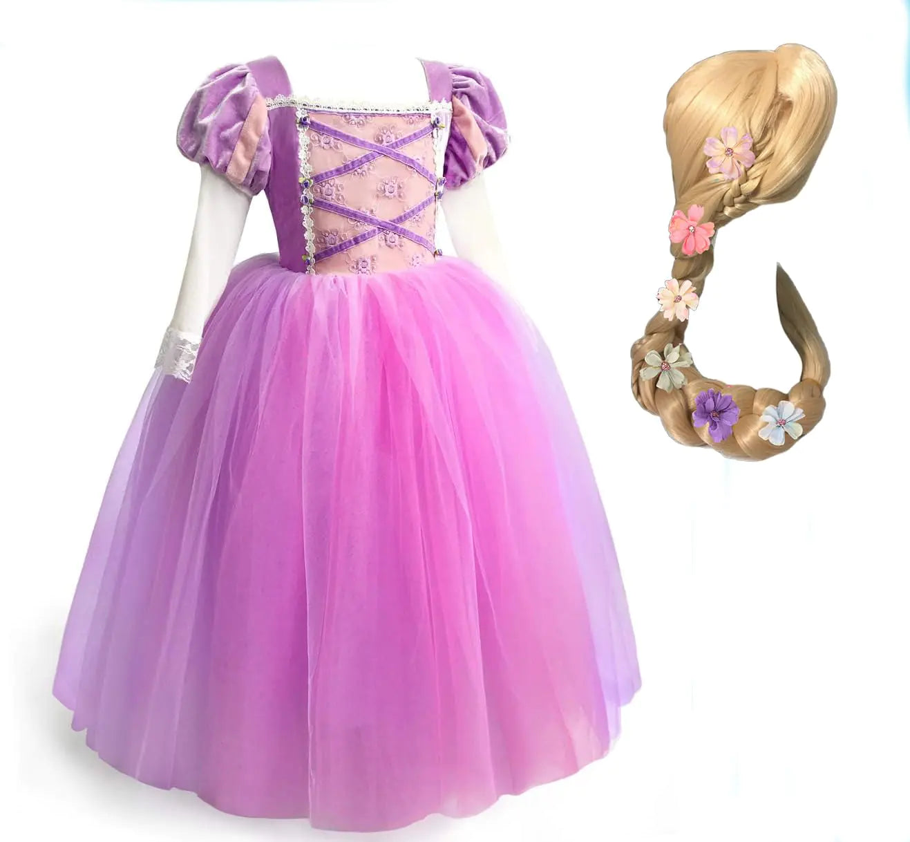 ToLaFio Princess Dresses for Girls Halloween Fancy Party Dress Princess Dress Up Clothes for Little Girls