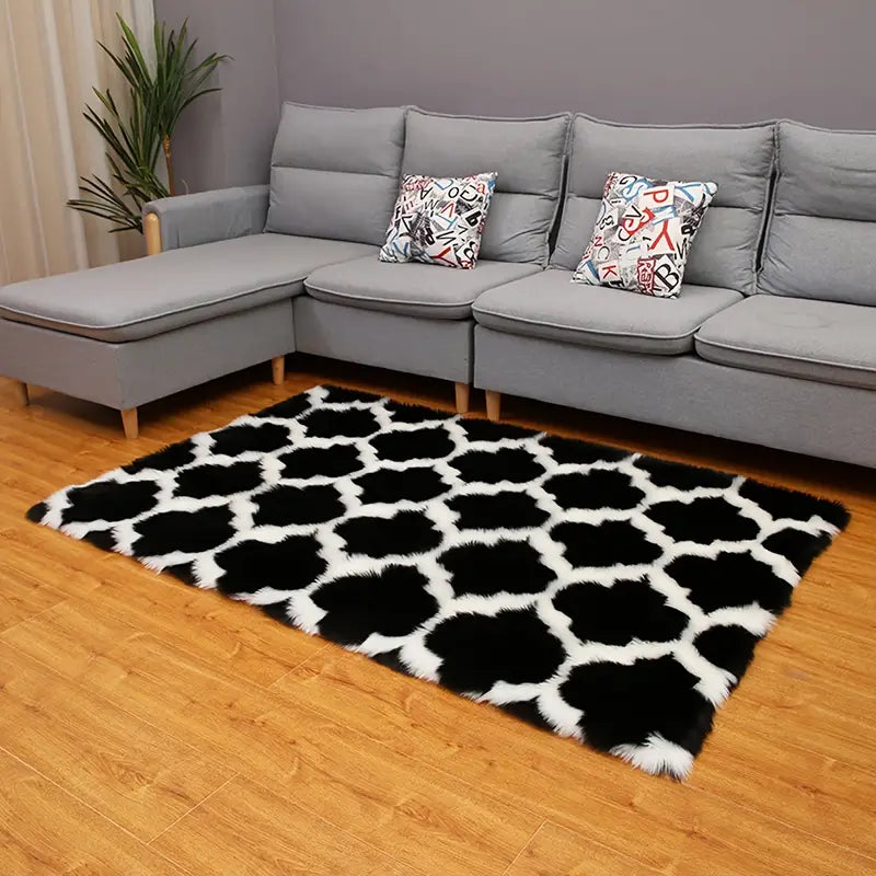 Soft Shaggy Carpet for Living Room Home Decor 19.6x31.5in