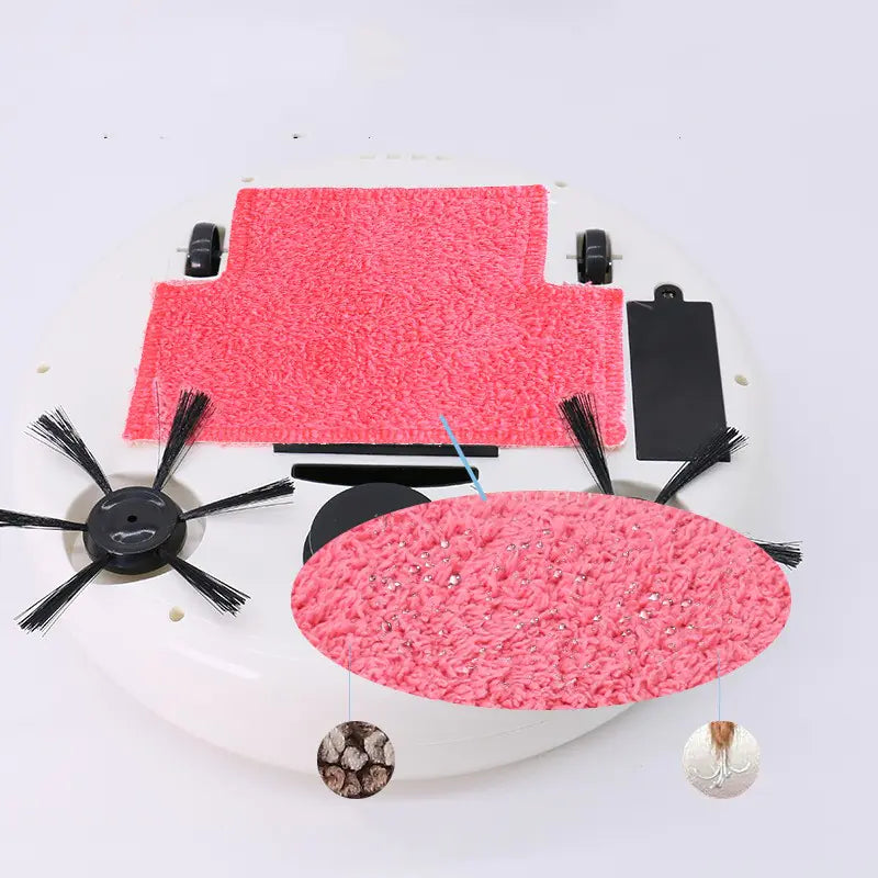 Smart Vacuum Cleaner with Mopping and Brush Function