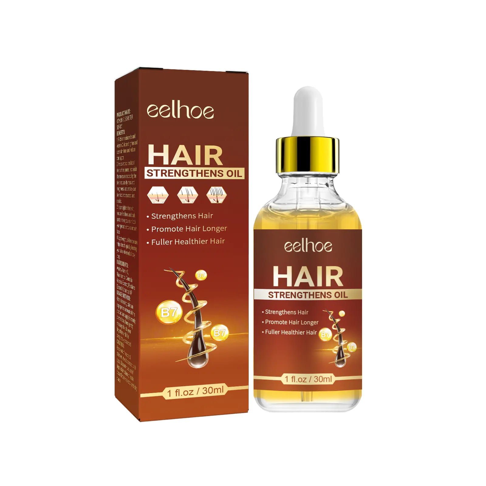 EELHOE Castor Oil Hair Serum for Thickening and Repair