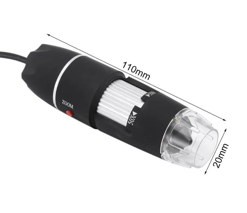 Black Digital Microscope Camera with Magnifier Lens