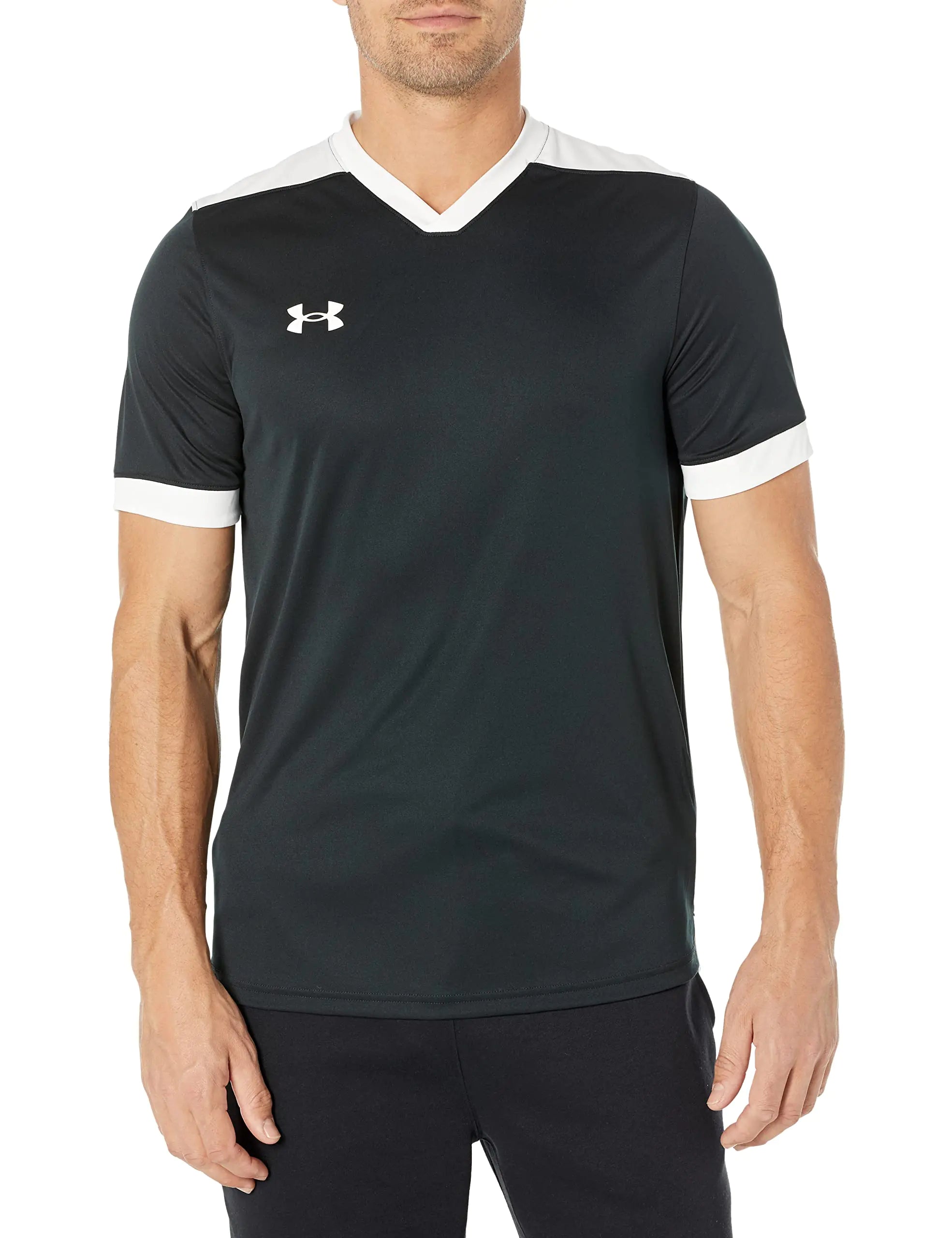 Under Armour Mens Maquina 3.0 Jersey (001) Black / / White Medium