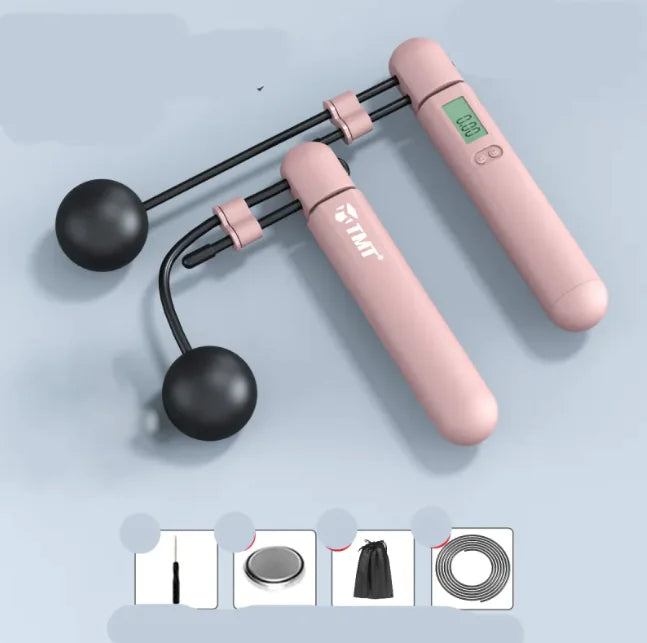 Smart Cordless Skipping Rope with Electronic Counter – Weight-Bearing & Weightless Dual-Use, Steel Wire, Professional Fitness
