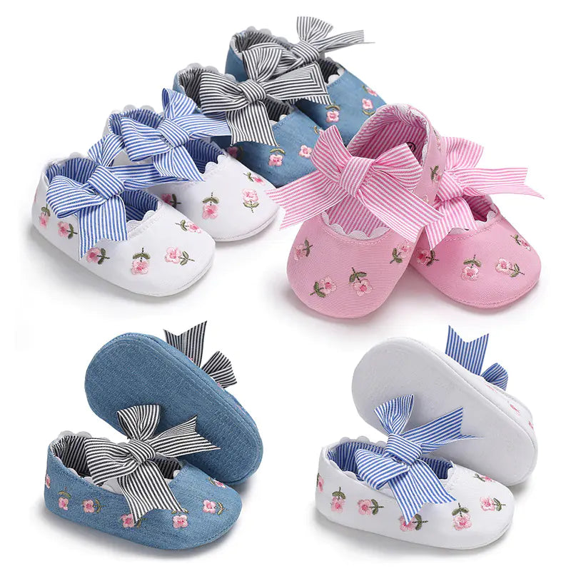 Soft Sole Baby Princess Walking Shoes (Non-Slip)